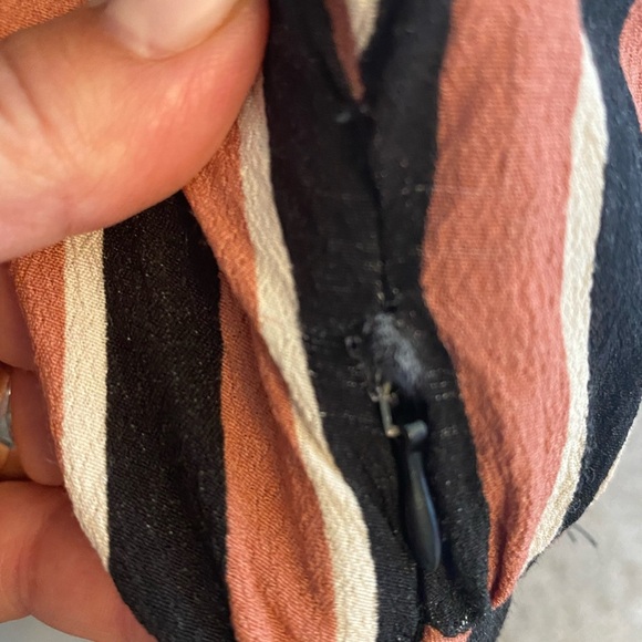 Zara Dress pink black striped - Picture 5 of 5